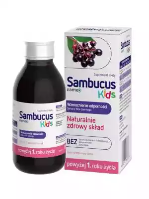 Sambucus Kids syrop 120 ml Podobne : Sambucus Kids żelki, 60 sztuk o smaku malinowym - 39306