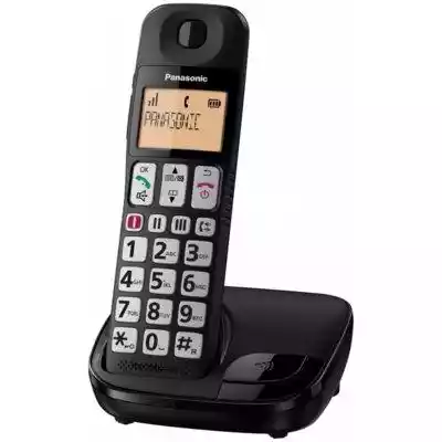 Panasonic KX-TGE110 Dect Black Smartfony Telefony/Telefony/Telefony stacjonarne bezprzewodowe