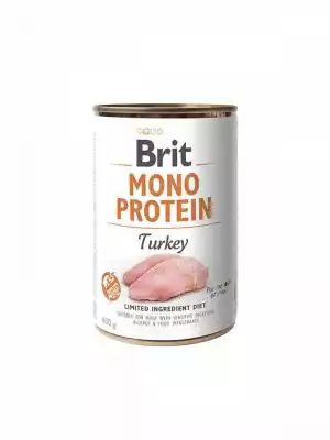 Brit Mono Protein Turkey - 400g puszka d Podobne : BRIT Mono Protein MIX SMAKÓW - mokra karma dla psa - 24x400 g - 88319