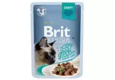 Brit Premium Cat Sasz. Fillets With Beef Podobne : Brit Let's Bite meat snacks lamb stick 12 g - 44673