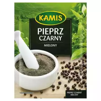 Kamis Pieprz czarny mielony 20 g Artykuły spożywcze > Przyprawy i dodatki kulinarne > Sól i pieprz
