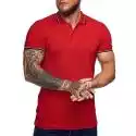 Mssugar Męska siłownia Sportowa koszulka Letnia koszulka z krótkim rękawem Praca Koszulka polo Golf Casual Tee Top Czerwony S