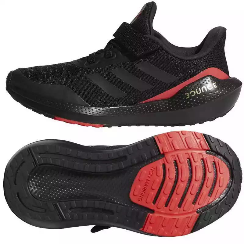 Buty do biegania adidas EQ21 Run El K Jr GZ5399 czarne Adidas ceny i opinie