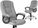 Fotel Biurowy Krzesło Biurowe Obrotowe Chrom