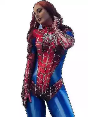 Damski kostium cosplayowy Spidermana, ko Podobne : Halloweenowy kostium postaci Królowej Wampirów z Cape Scary Skull Print Witch Dress XXL - 2824817