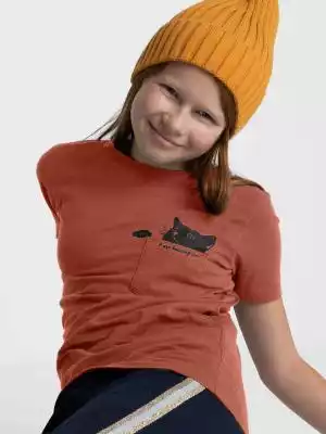 Koszulka dziewczęca z bawełny organiczne ZIMOWA WYPRZEDAŻ > DZIEWCZYNKA > T-shirty i bluzki