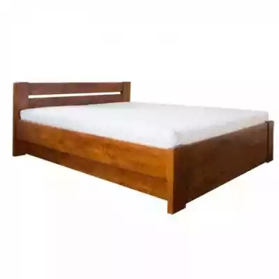Eleganckie łóżko Lulea Plus Ekodom z drewna olchowego. Posiada pojemnik na pościel.
