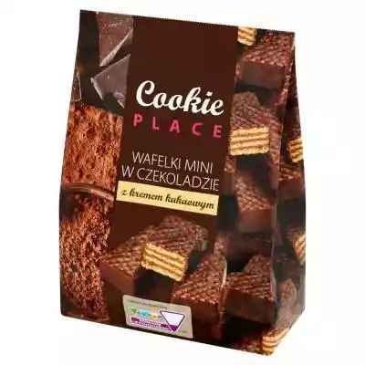 Cookie Place Wafelki mini w czekoladzie  Podobne : Cookie Place Biszkopty w czekoladzie z galaretką pomarańczową 300 g - 880204