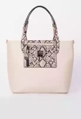 Klasyczna torba damska z printem Podobne : Duża torebka klasyczna ze skóry naturalnej miękkiej - Beżowa ciemna - 993154