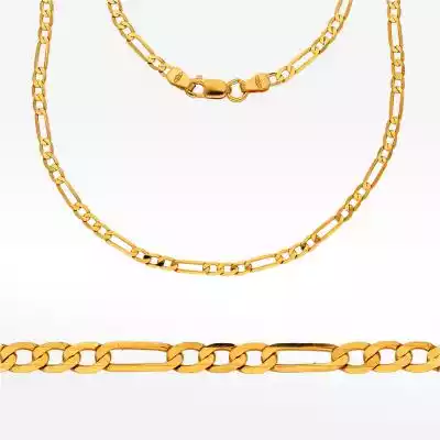 Łańcuszek ze złota 45cm Figaro pełny Biżuteria złota > Łańcuszki złote