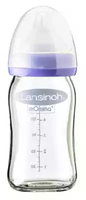 Butelka szklana ze smoczkiem NaturalWave Podobne : Lansinoh, Osłonki laktacyjne Małe 20 mm - 39958