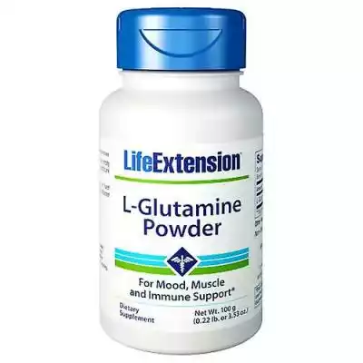 Life Extension L-Glutamina, proszek 100  Podobne : Life Extension Przedłużenie życia Witaminy D i K z czapkami sea-jod 60 - 2712623
