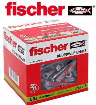 Fischer kołki kołek duopower 6x50 S 50 s Podobne : kolki Fischer Duopower 6x50 kolek rozporowy 10szt - 1953541