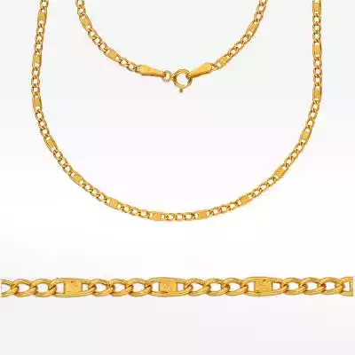 Łańcuszek ze złota 45cm figaro Biżuteria złota > Łańcuszki złote