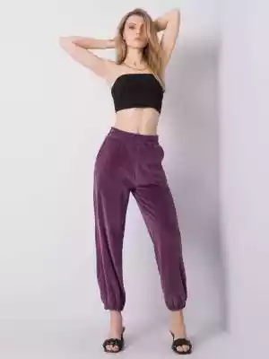 Spodnie dresowe ciemny fioletowy merg