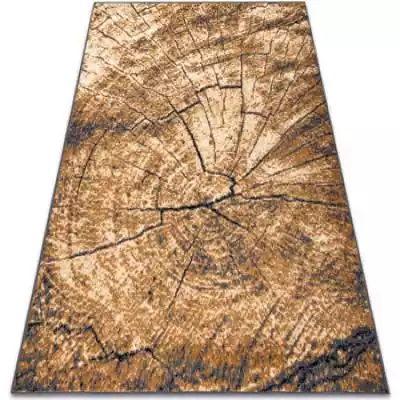 Dywany Rugsx  Dywan BCF Morad PIEŃ drzewo drewno - szary / beż 60x110 cm  Złoty  60x110 cm.