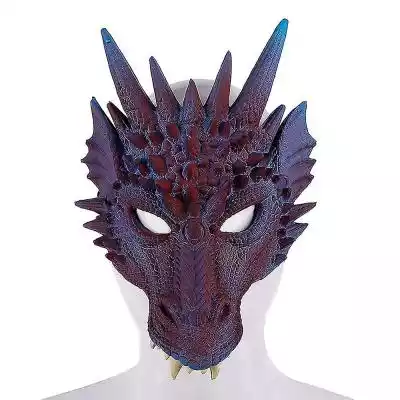Mssugar Dragon Mask Carnival Fancy Dress Podobne : Mssugar Dragon Mask Carnival Fancy Dress Halloween Cosplay Costume Headgear Prop Niebiesko-fioletowy jasny - 2819938