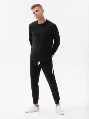 Komplet męski dresowy bluza + spodnie - czarny V1 Z52
 -                                    L