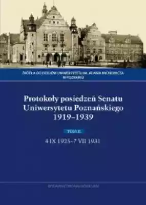 Protokoły posiedzeń Senatu Uniwersytetu  Książki > Historia > Miasta i regiony