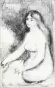 Seated Bather, Pierre-Auguste Renoir - plakat 50x70 cm