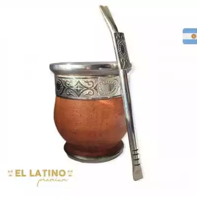 Zestaw Matero Algarrobo Imperial z Bombi Podobne : Bombilla Estribo Alpaka Piedra 17 cm - 3834
