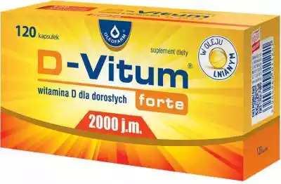 D-Vitum forte 2000 j.m. 120 kapsułek Podobne : Oleofarm D-Vitum Forte 2000 j.m. K₂ Suplement diety 16 g (60 sztuk) - 855437