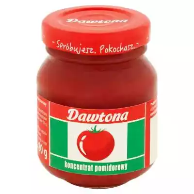         Dawtona                Koncentrat Dawtony zyskał już miano kultowego - powstaje z dojrzałych i dorodnych pomidorów,  nie zawiera żadnych dodatkowych składników. Od lat towarzyszy nam w kuchni jako nieodłączny składnik wielu dań i potraw,  od sosu czy zupy pomidorowej,  po gołąbki l