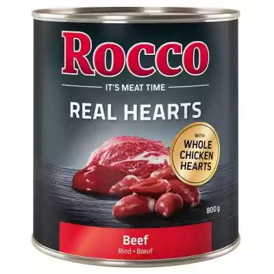 Megapakiet Rocco Real Hearts, 24 x 800 g Podobne : Rocco Ribs mięsne żeberka do żucia - Z piersią z kaczki, 210 g - 337037