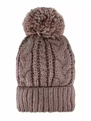 Brązowa czapka damska z pomponem H-LISA Podobne : Czapka damska na zimę H-MERRY - 27519