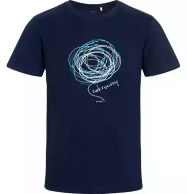 Męski t-shirt z napisem zakręcony, grana dla dorosłego/Mężczyzna/Bluzki i T-shirty