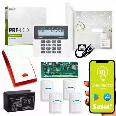 Kompletny Alarm Satel Perfecta Ip 4 Czuj elektryka i akcesoria