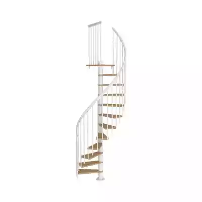 Schody spiralne Calgary to eleganckie i solidne schody spiralne o nowoczesnym wyglądzie i designie oraz 5-letniej gwarancji. W standardzie schody wyposażone są w 11 stopni i wygodny podest. Max. wysokość od podłogi do sufitu to 280, 8 cm. Stopnie i podest wykonane są z buku multiplex lakie