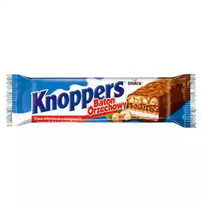Knoppers - Baton waflowy z kremem mleczn Produkty spożywcze, przekąski > Słodycze > Batony, wafelki
