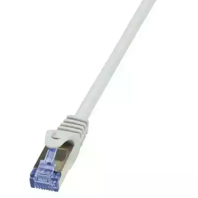 Kabel Patchcord LogiLink CQ3072S CAT.6A S/FTP 5m szary Przeznaczony do połączeń krosowych Kabel Patchcord LogiLink CQ3072S CAT.6A S/FTP 5m szary zakończony dwoma wtykami RJ45 służy do łączenia aktywnych urządzeń sieciowych takich jak switche,  routery,  komputery,  do połączeń cyfrowych tu