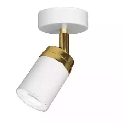 Luminex Reno 5154 kinkiet lampa ścienna spot 1x8W GU10 biały złoty Możliwość stosowania żarówek LED (brak źródła światła w zestawie). Produkt fabrycznie nowy,  zapakowany w oryginalne opakowanie producenta objęty 2 letnią gwarancją.