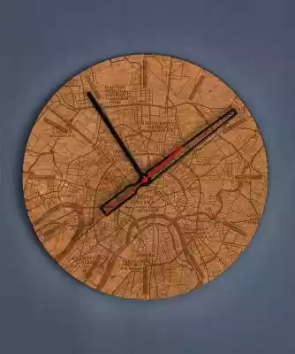 Dekoracyjny, drewniany zegar na ścianę - Podobne : Miasto w ogniu - 518022