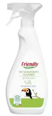 Skuteczny i bezpieczny spray do czyszczenia zabawek oraz wszelkich powierzchni,  z którymi styczność mają dzieci,  bezzapachowy,  o pojemności 500 ml.
