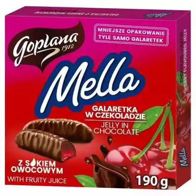 Goplana Mella Galaretka w czekoladzie o  Podobne : Goplana Jeżyki Herbatniki Classic Tyci 100 G - 140761
