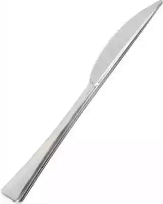 Noże Flair o długości 20 cm,  metalizowane.