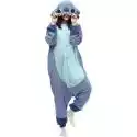 Stitch Costume Pajama Onesie Kigurumi Kombinezon Bielizna nocna Animal Hoodie niebieski 115