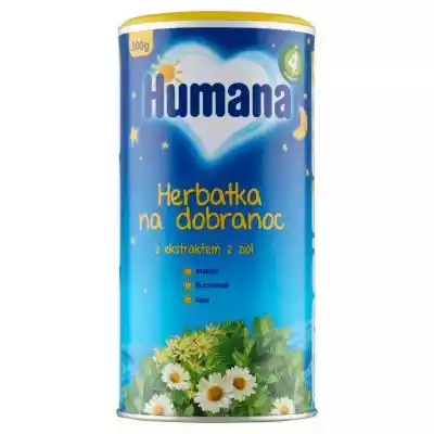 Humana - Herbatka na dobranoc po 4 miesi Podobne : Humana - Mus brzoskwinia i mango w jabłku po 8 miesiącu - 227459