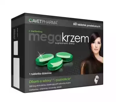 Mega Krzem z metioniną, 60 tabletek ZDROWIE > Problemy skórne > Włosy, skóra i paznokcie