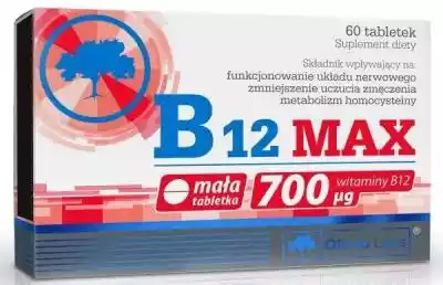 Olimp B12 MAX, 60 tabletek ZDROWIE > Witaminy i minerały > witamina B > witamina B12