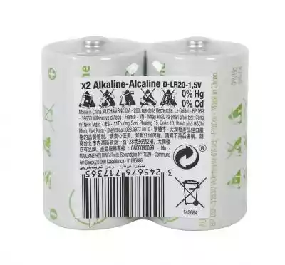Auchan - Baterie alkaliczne Auchan D-LR2 Artykuły dla domu/Wyposażenie domu/Baterie