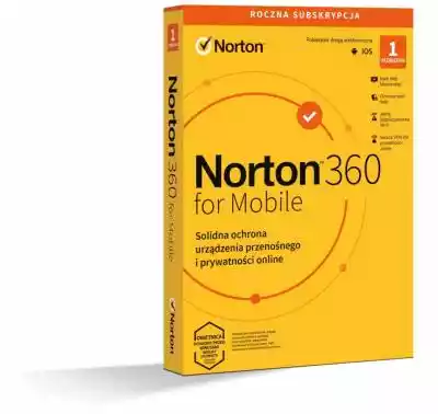 Norton Norton360 Mobile PL 1 użytkownik, Podobne : Symantec Norton 360 Standard 1 st/12 miesięcy Box - 1247199