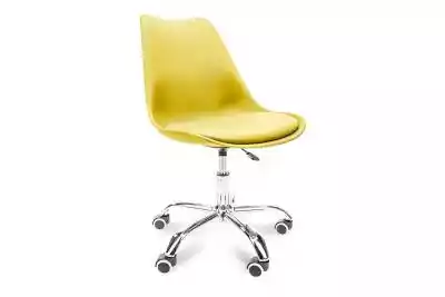Żółte krzesło obrotowe MOTUS Meble tapicerowane > Krzesła > Krzesła obrotowe