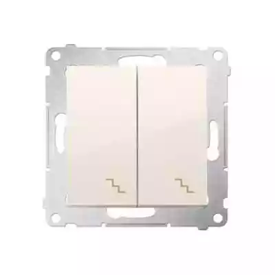Łącznik schodowy Kontakt-Simon 54 DW6/2L Podobne : Włącznik podwójny IP44 HERMES  Biały  ELEKTRO-PLAST - 1042496