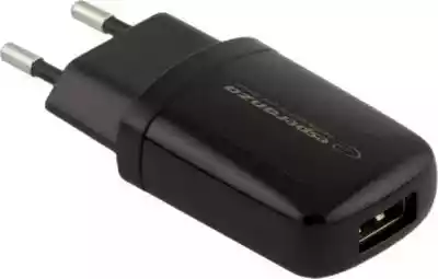 Uniwersalna ładowarka sieciowa w kolorze czarnym. Posiada wyjście USB. Prąd wyjściowy 800 mA.