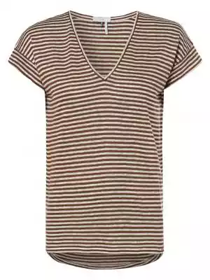 Cinque - T-shirt damski z dodatkiem lnu  Kobiety>Odzież>Koszulki i topy>T-shirty