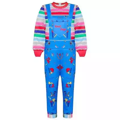 #!!# Halloween Child's Play Doll Chucky Cosplay Costume Kids Boys Fancy Dress Party Carnival Jumpsuit#!!#Material: Polyester#!!#Cha...